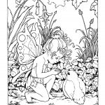 Printable Coloring Pages For Adults |  : Coloring Pages , Free   Free Printable Coloring Pages Fairies Adults