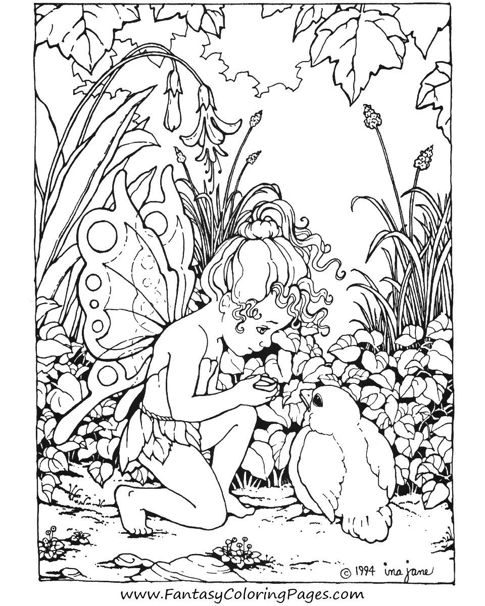 Printable Coloring Pages For Adults |  : Coloring Pages , Free - Free Printable Coloring Pages Fairies Adults