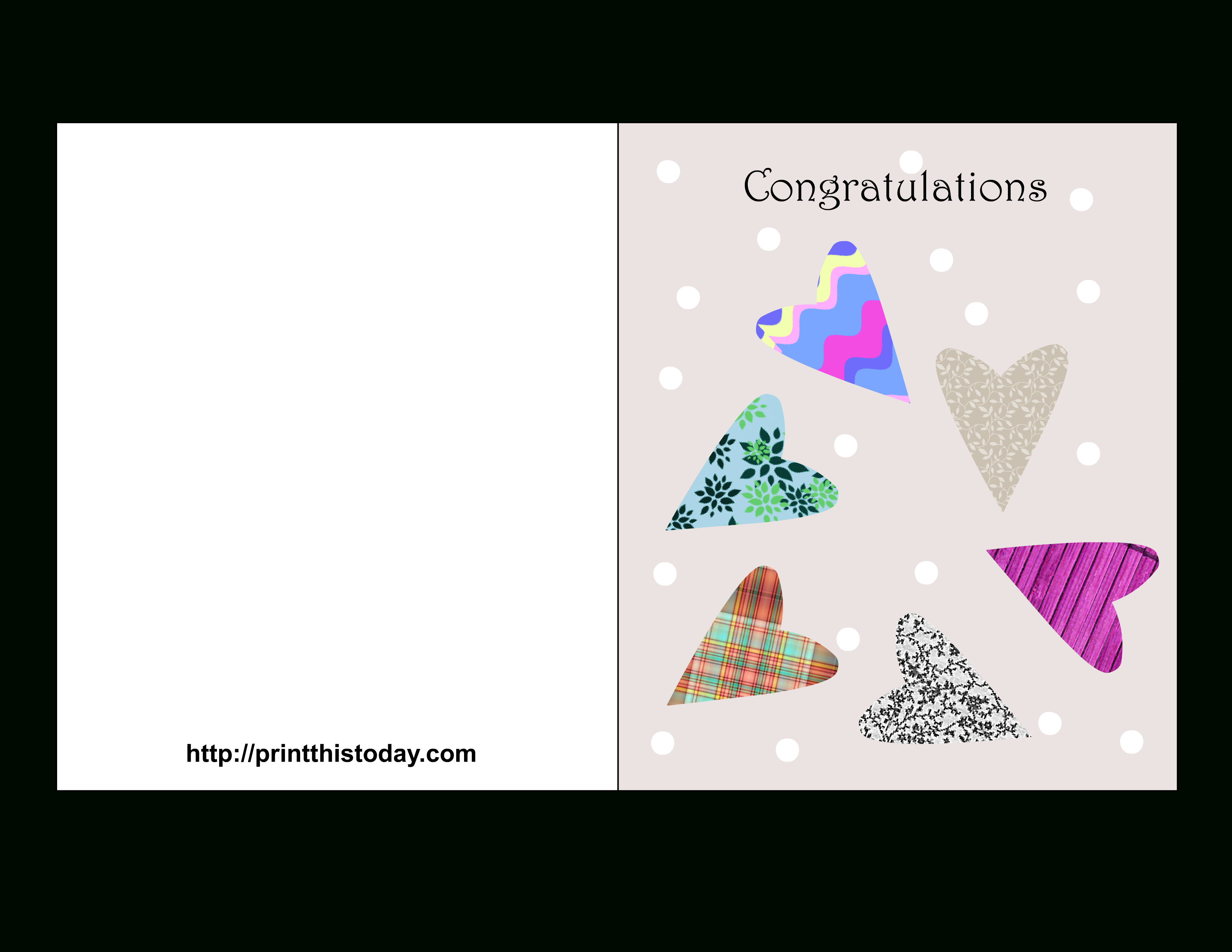 Printable Congratulations Card - Tutlin.psstech.co - Free Printable Congratulations Cards