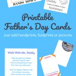 Printable Father's Day Cards   Just Add Handprints And Footprints   Free Printable Fathers Day Cards For Preschoolers