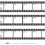Printable Film Strip Invitations   Coolest Free Printables | Paper   Free Printable Movie Themed Invitations