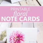 Printable Floral Note Cards | Free Printables  | Pinterest   Free Printable Special Occasion Cards