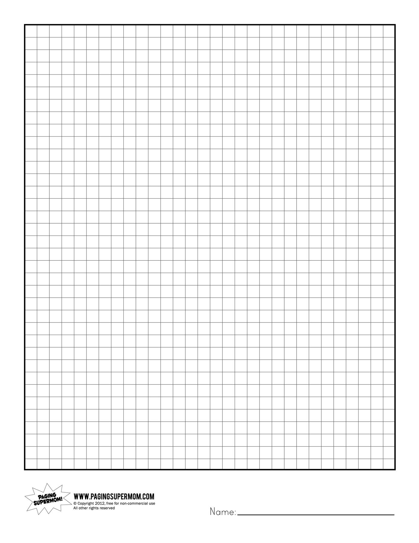 Printable Graph Paper | Healthy Eating | Grid Paper Printable - Free Printable Graph Paper 1 4 Inch