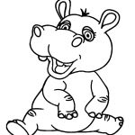 Printable Hippo Coloring Pages For Kids | Cool2Bkids   Free Printable Hippo Coloring Pages