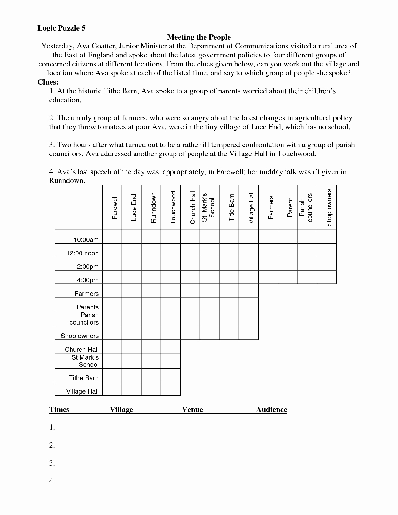 Printable Logic Puzzles For Adults – Rtrs.online - Free Printable Logic Puzzles For Middle School