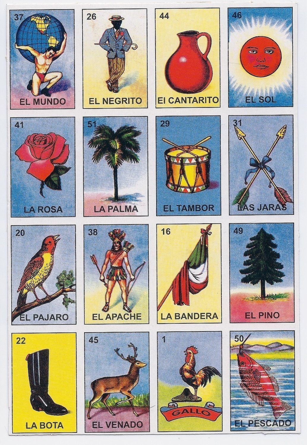 Printable Loteria Images Printable Word Searches