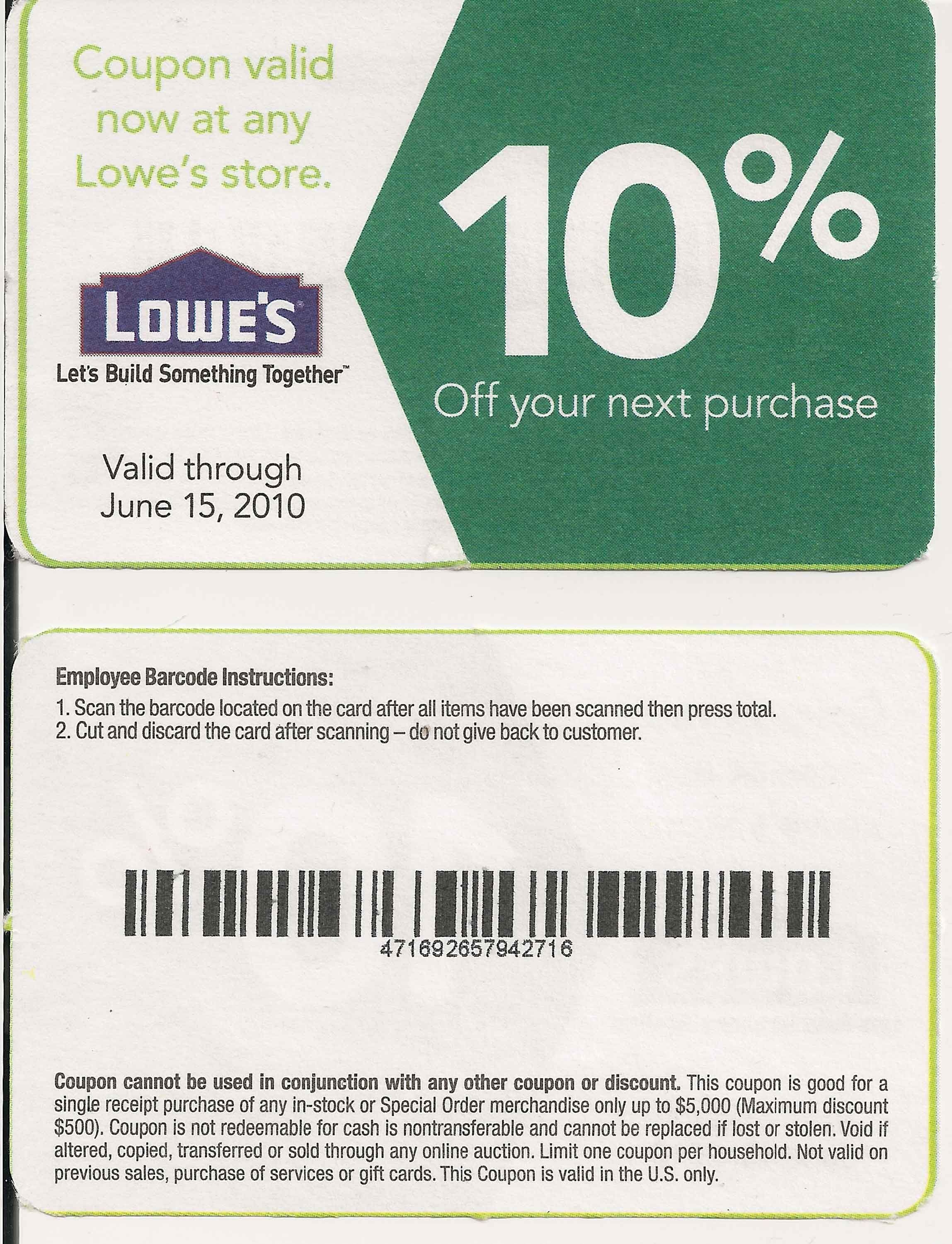 generate lowes PDF coupon barcode