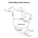 Printable Map Of North America | Pic Outline Map Of North America   Free Printable Outline Map Of North America