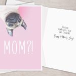 Printable Mothers Day Card For Dog Mom Instant Download // | Etsy   Free Printable Mothers Day Card From Dog