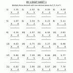 Printable Multiplication Sheet 5Th Grade   Free Printable Worksheets For 5Th Grade