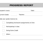 Printable Progress Report Template | Good Ideas | Progress Report   Free Printable Preschool Report Cards