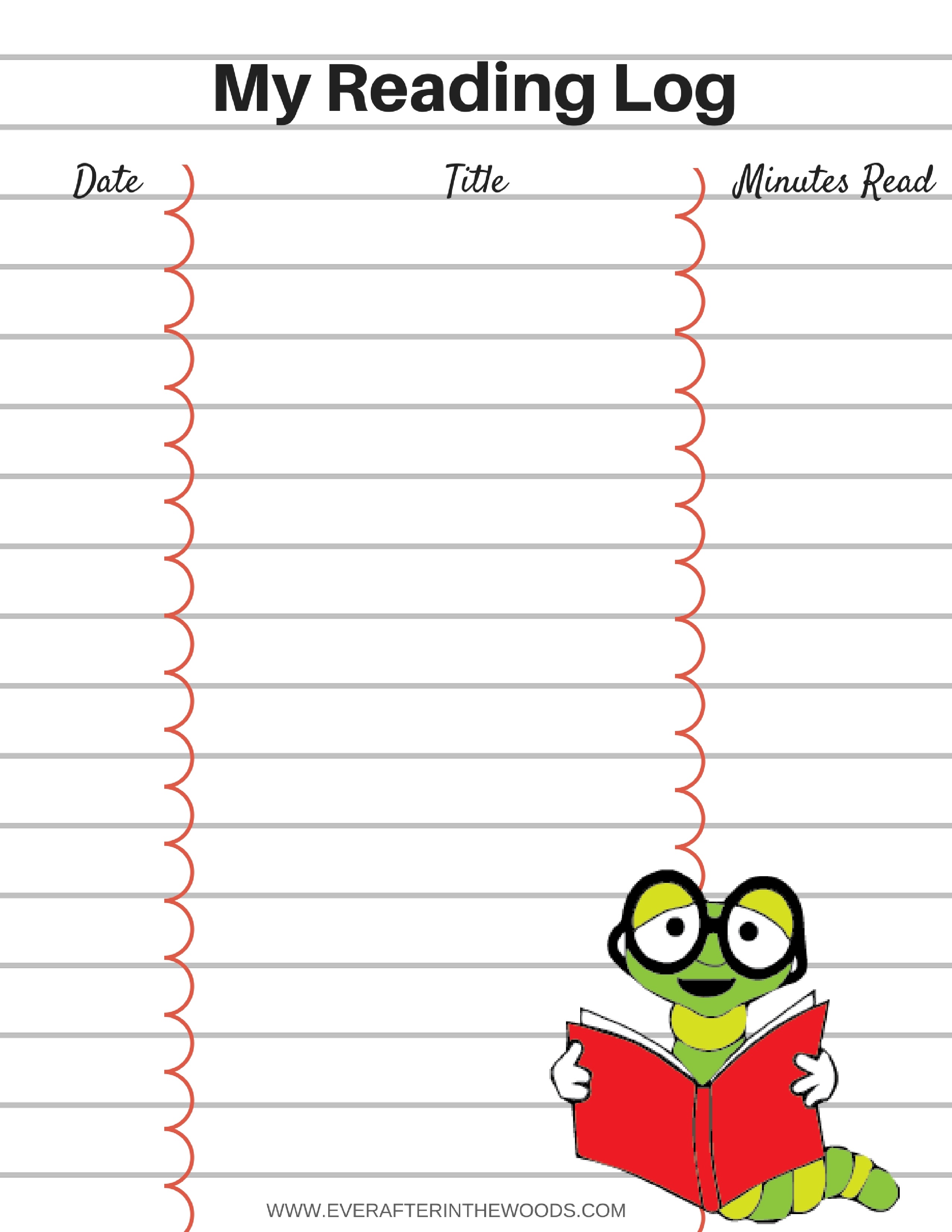 Free Printable Reading Logs For Children Free Printable