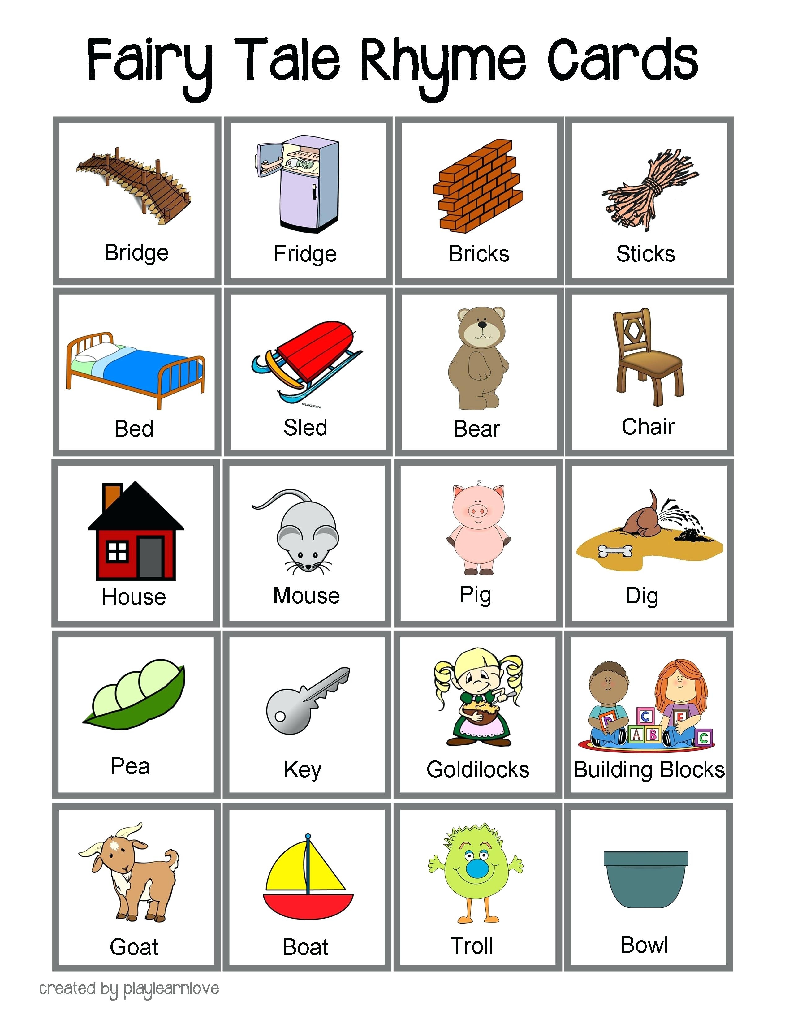 Free Rhyming Words Worksheet At The Resources Of Islamic Free 
