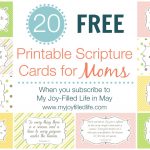 Printable Scripture Cards For Moms   Free For Subscribers   My Joy   Free Printable Scripture Cards