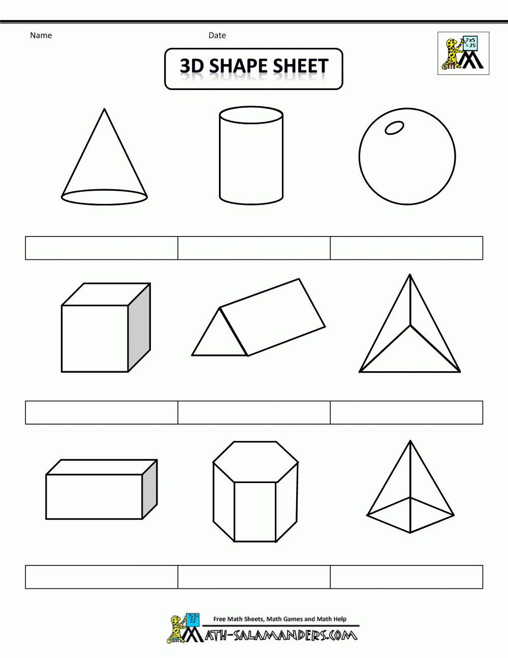 Printable Shapes 2D And 3D - Free Printable Geometric Shapes