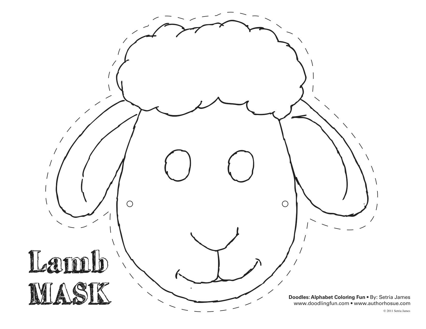 Printable Sheep Ears Template