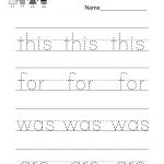 Printable Spelling Worksheet   Free Kindergarten English Worksheet   Free Printable Spelling Worksheets For Adults