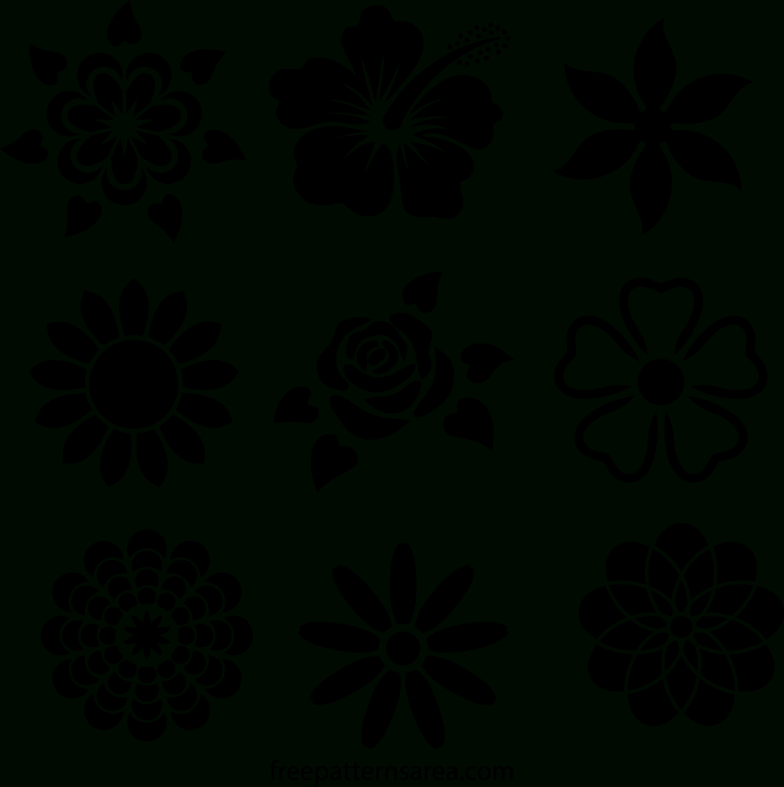 Printable Stencil Designs - Tutlin.psstech.co - Free Printable Flower Stencils