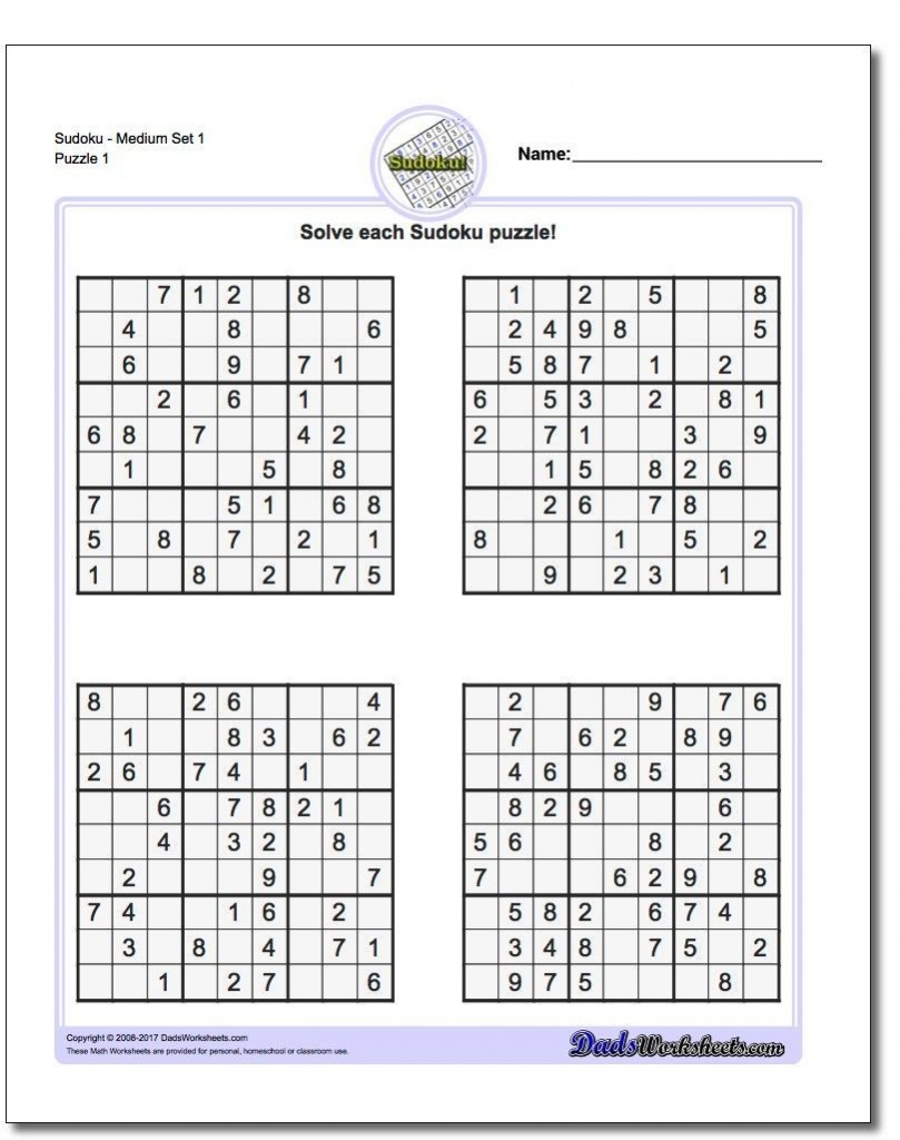 Printable Sudoku Free - Free Printable Sudoku 6 Per Page