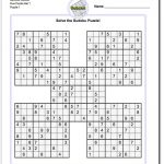 Printable Sudoku Samurai! Give These Puzzles A Try, And You'll Be   Free Printable Samurai Sudoku