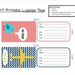 Printable Tags | With That In Mind, I've Created A Set Of Two   Free Printable Luggage Tags