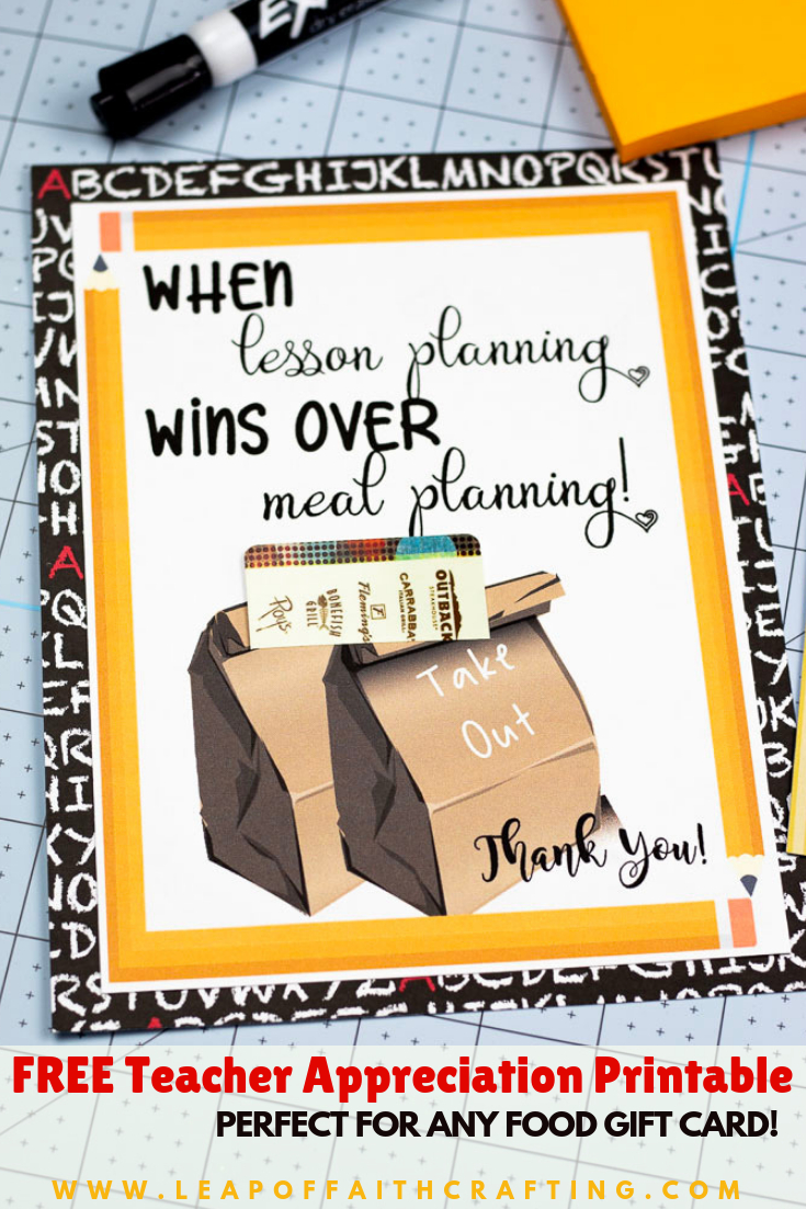 Free Teacher Appreciation Week Printable Cards Free Printable