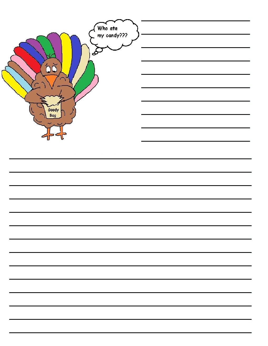 Printable Thanksgiving Writing Papers – Happy Easter &amp;amp; Thanksgiving 2018 - Free Printable Thanksgiving Writing Paper