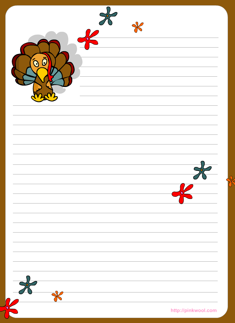 Printable Thanksgiving Writing Papers – Happy Easter &amp;amp; Thanksgiving 2018 - Free Printable Thanksgiving Writing Paper