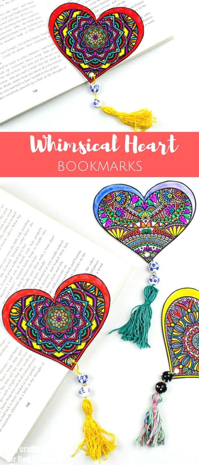 Printable Valentine&amp;#039;s Bookmark Designs | For Teachers | Printable - Free Printable Heart Designs