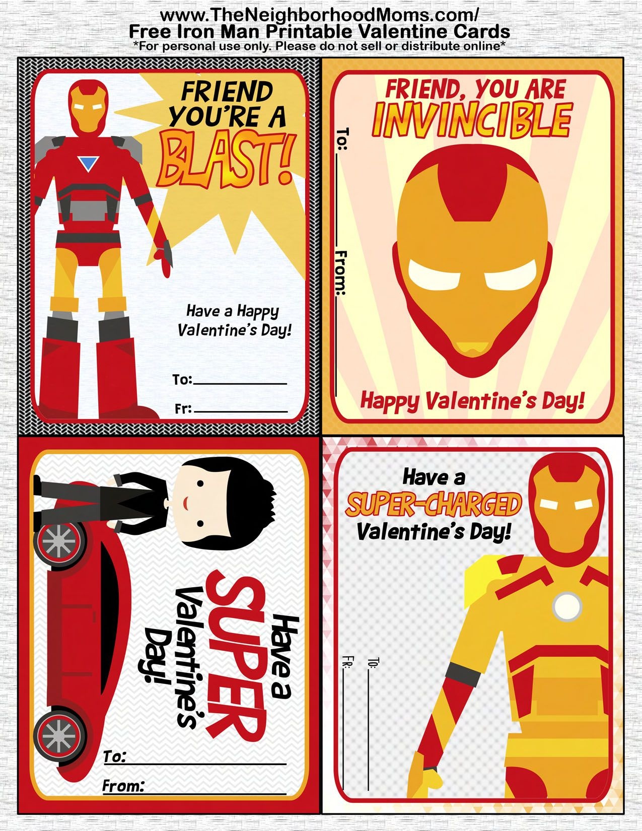 Printable Valentine&amp;#039;s Cards | Valentine&amp;#039;s Day Crafts And Recipes - Free Printable Superman Valentine Cards
