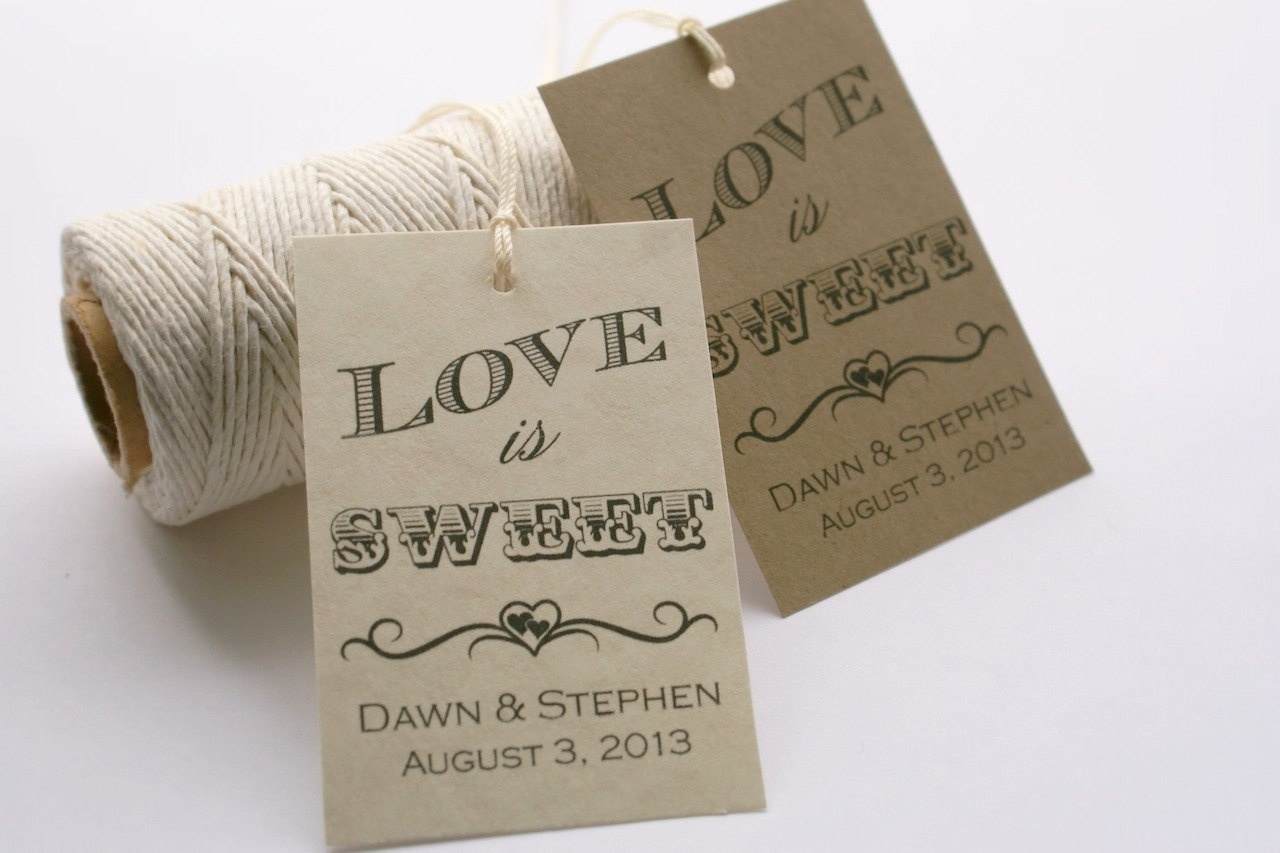 Printable Wedding Favor Tags ~ Wedding Invitation Collection - Free Printable Wedding Thank You Tags