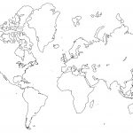 Printable World Maps In Black And White And Travel Information   Free Printable Blank World Map Download