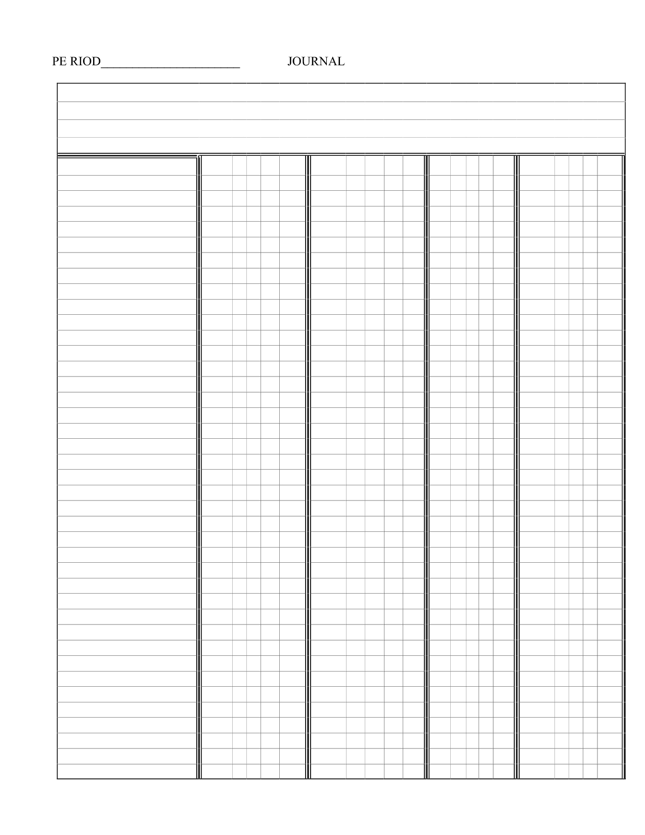 Printable+4+Column+Template | Charts For School | Templates, Planner - Free Printable 4 Column Ledger Paper
