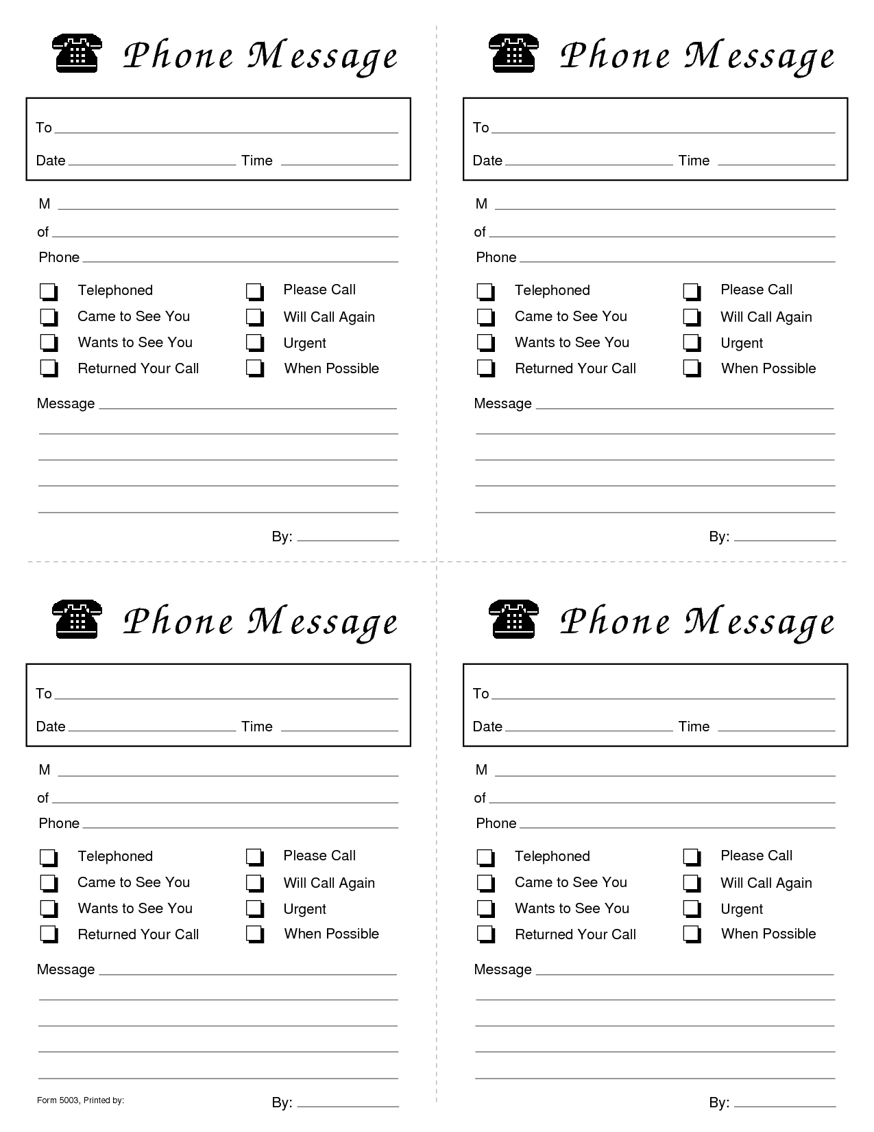 Printable+Phone+Message+Template | ??s | Phone Messages, Free Phones - Free Printable Phone Message Template