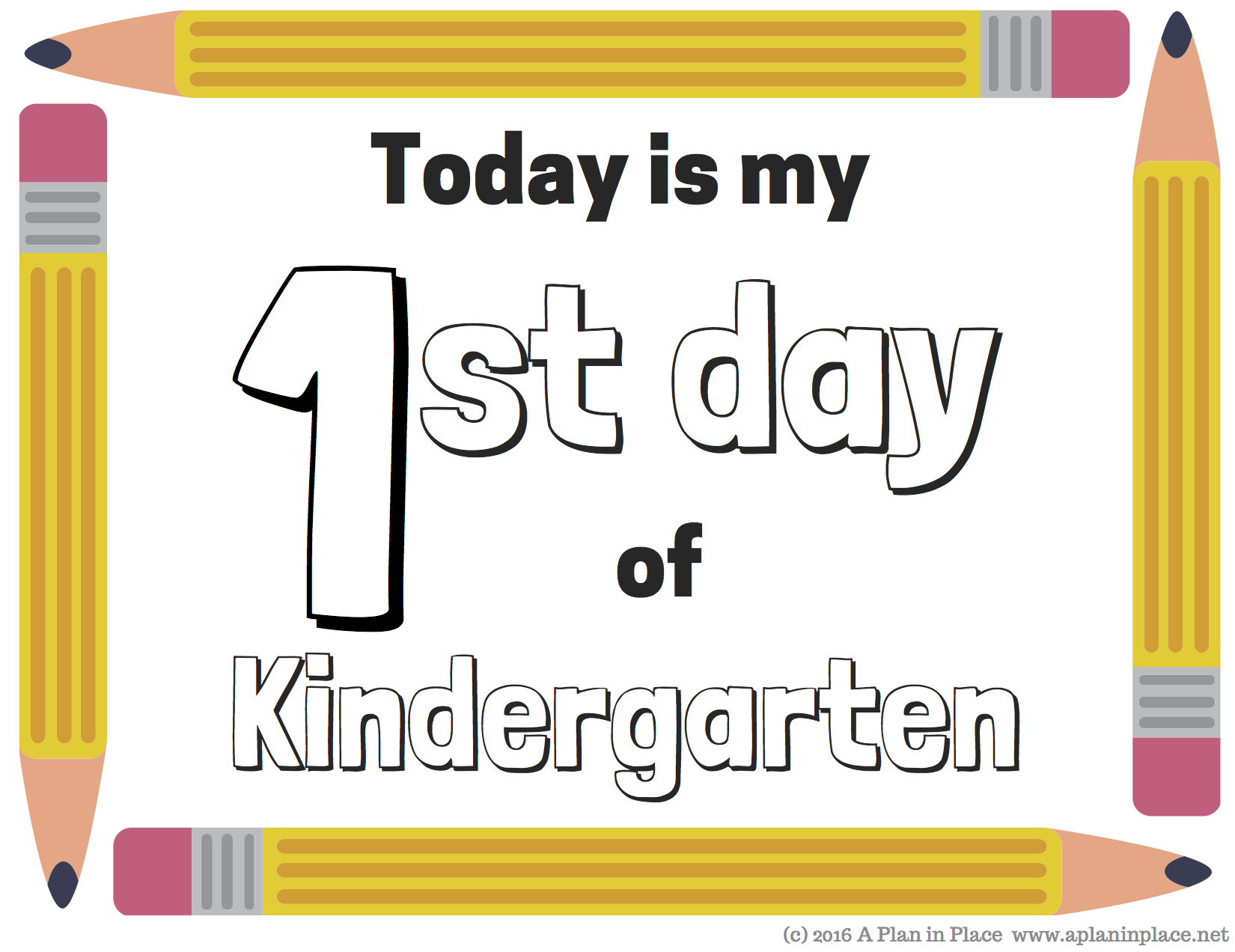 Printed Certificates | A Plan In Place - Free Printable First Day Of School Certificate