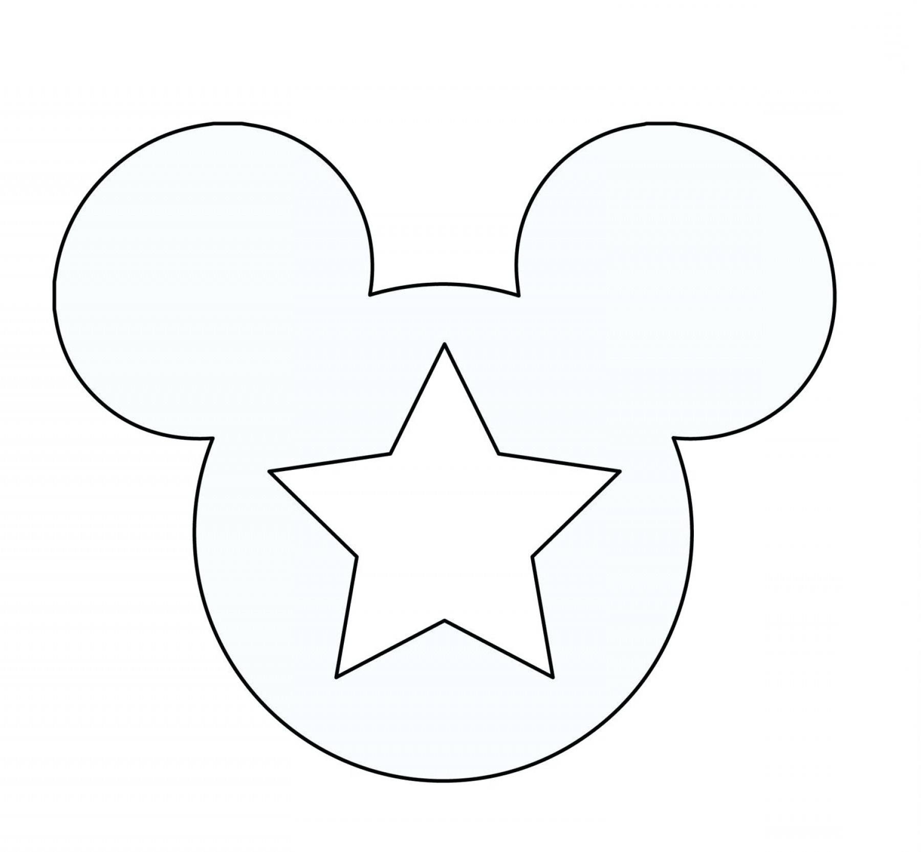 Provided That Mickey Mouse Template Ears Printable Coloring Pages - Free Printable Mickey Mouse Template