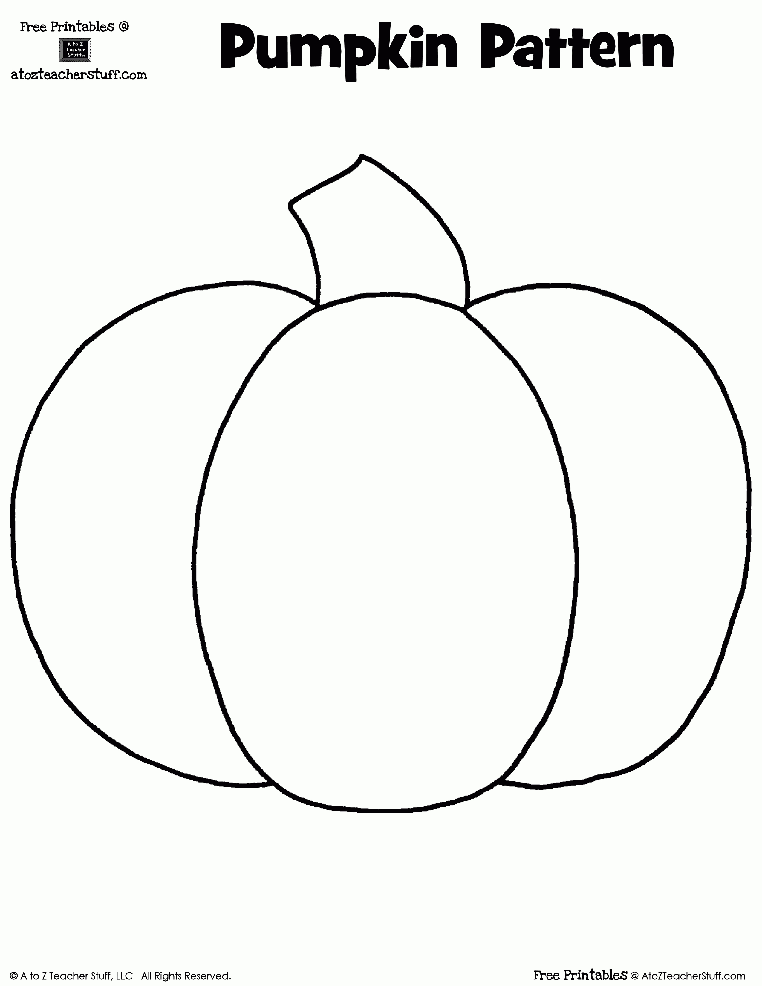 Best Pumpkin Outline Printable #22936 - Clipartion - Pumpkin Shape ...