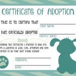 Puppy Adoption Certificate | Dog Birthday In 2019 | Adoption   Fake Adoption Certificate Free Printable