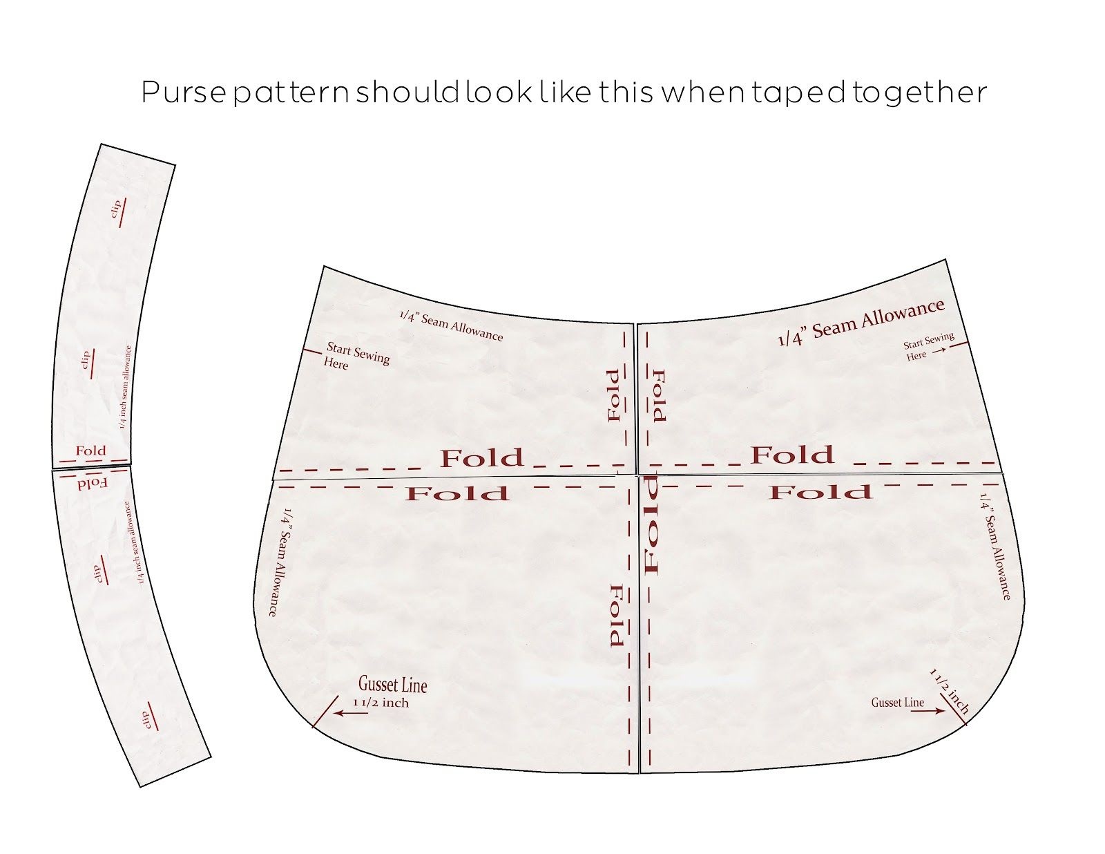 Free Printable Purse Patterns To Sew - Free Printable