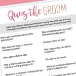 Quiz The Groom   Free Digital Download In 2019 | Bachelorette Games   How Well Does The Bride Know The Groom Free Printable