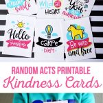 Random Acts Printable Kindness Cards | Kids. | Kindness Projects   Free Printable Kindness Cards