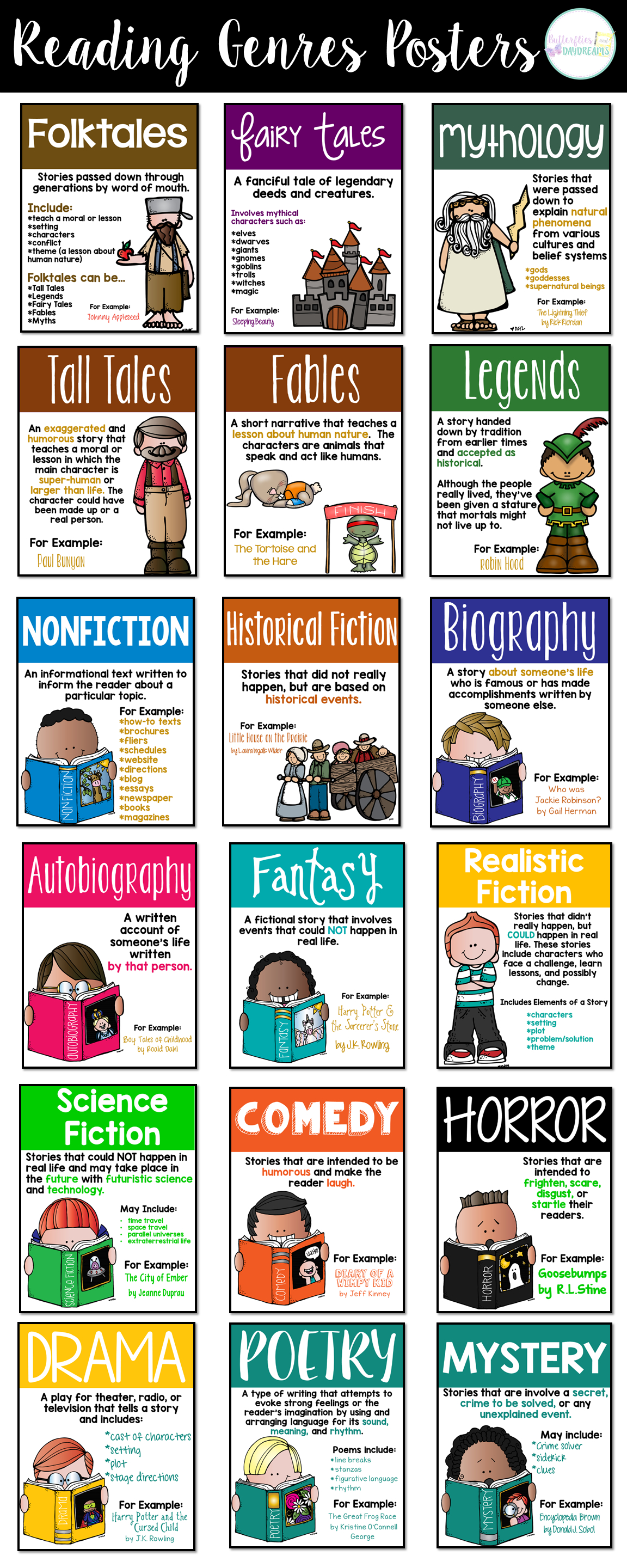 genre posters free printable free printable