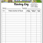 Reading Log {April Showers} | Tpt Free Lessons | Reading Logs   Free Printable Reading Recovery Books