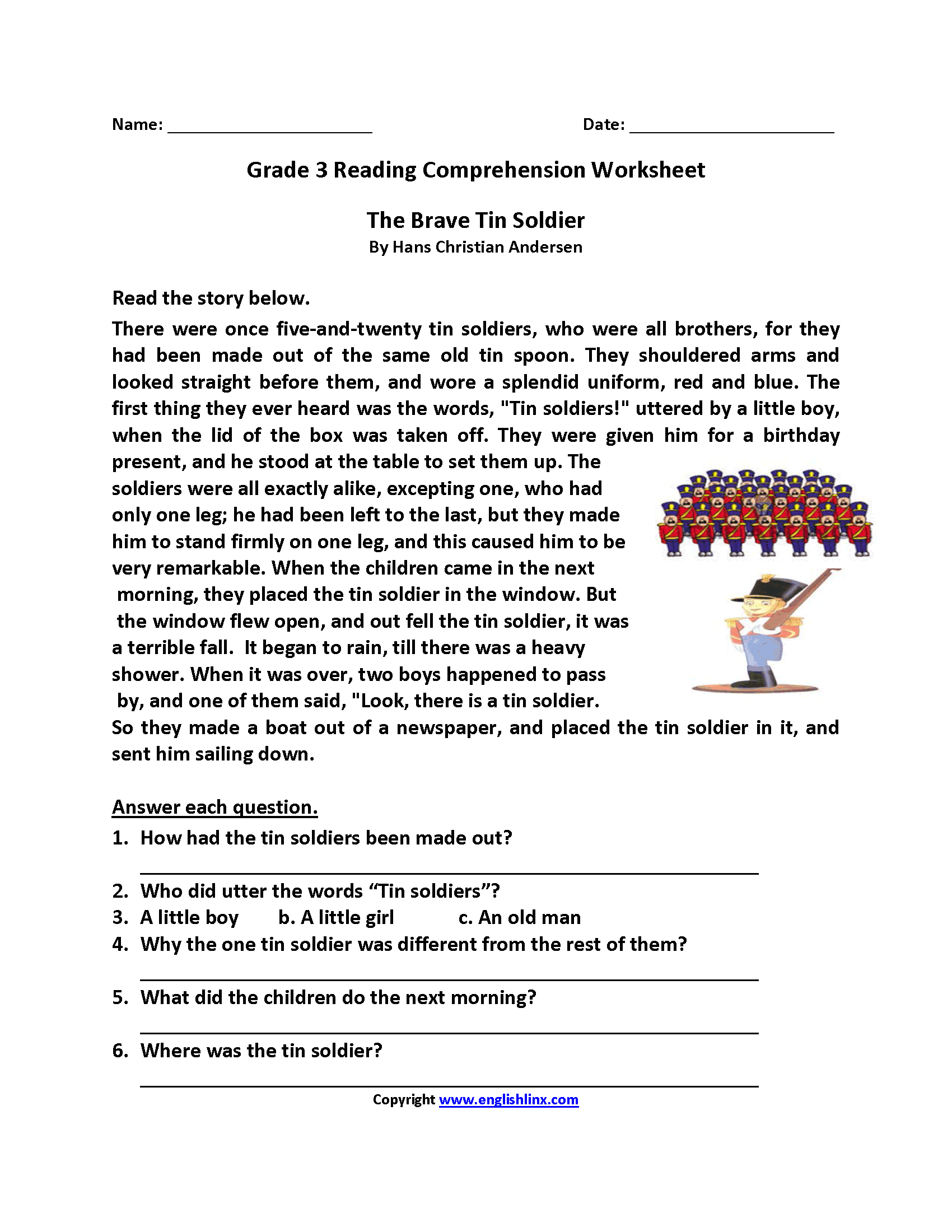 Reading Worksheets | Third Grade Reading Worksheets - Free Printable Reading Passages For 3Rd Grade