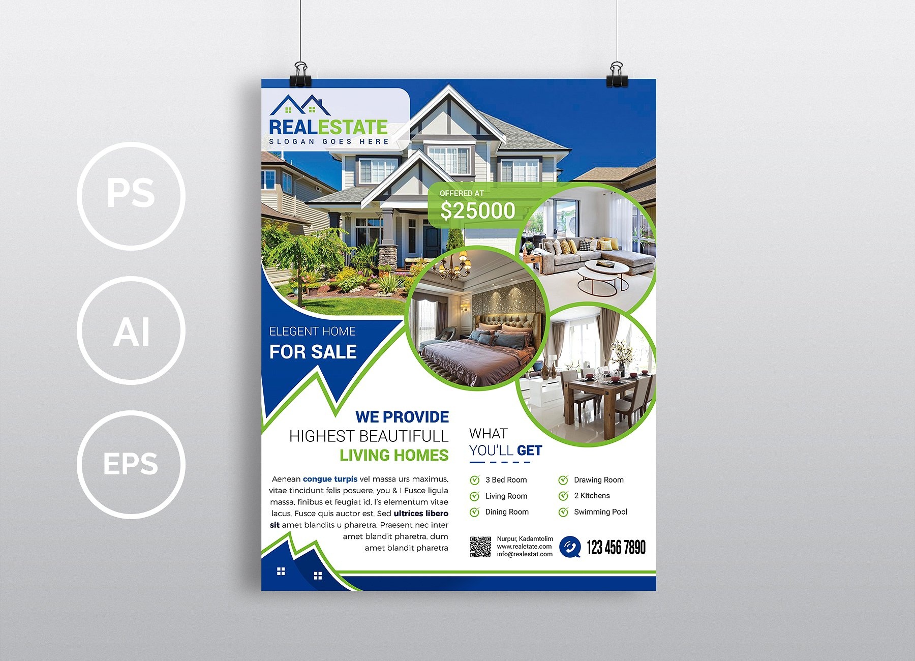 Real Estate - Psd Photoshop Flyer Template - Free Psd Flyer - Free Printable Real Estate Flyer Templates