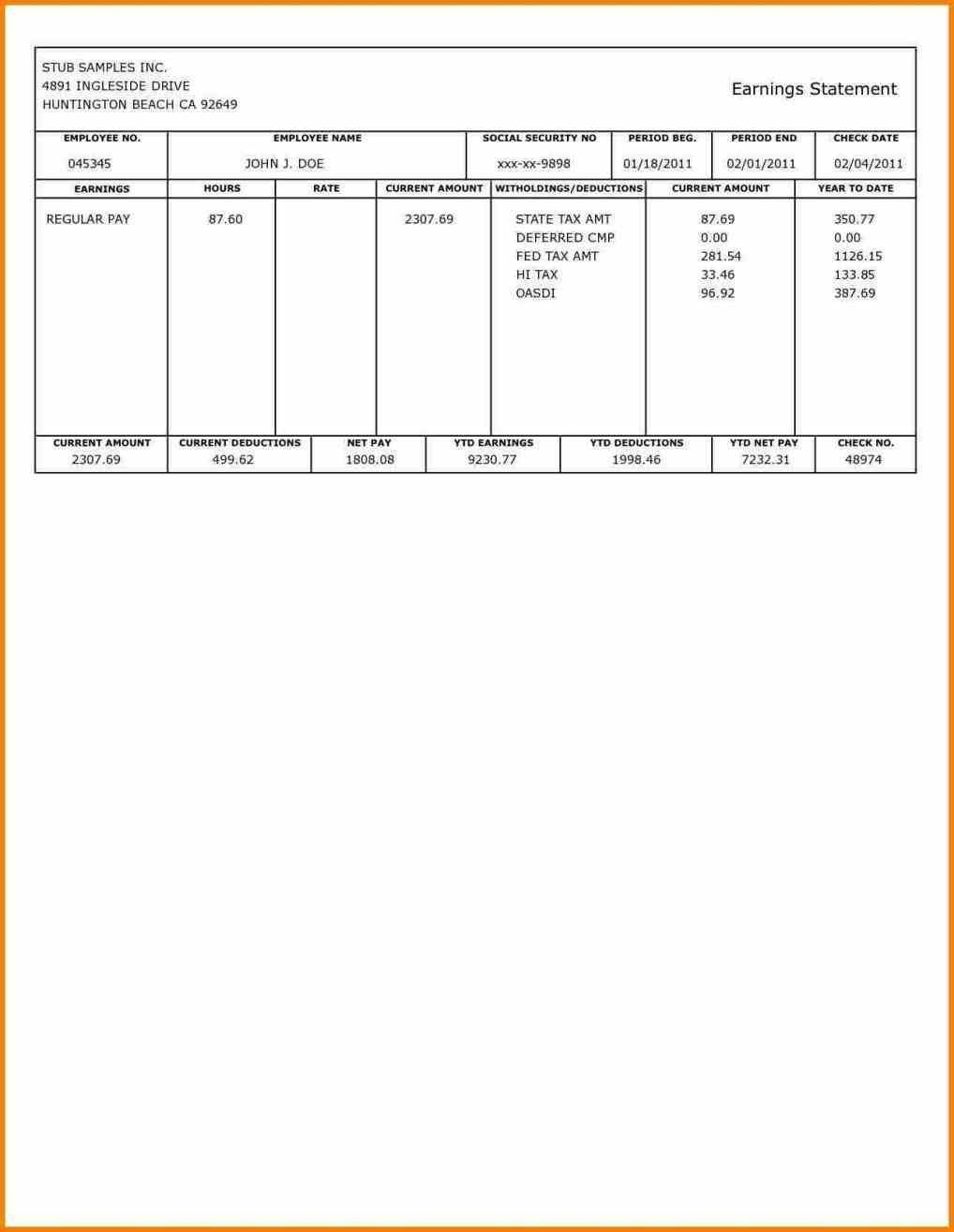 Records Of The Same Can Now Free Check Stub Create Check Stub - Free Printable Check Stubs