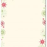 Red & Green Flakes Letterhead | Holiday Papers | Christmas   Free Printable Christmas Stationery Paper