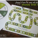 Relentlessly Fun, Deceptively Educational: Money Trail Board Game   Free Printable Game Money
