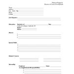 Resume Forms Free   Kaza.psstech.co   Free Printable Fill In The Blank Resume Templates