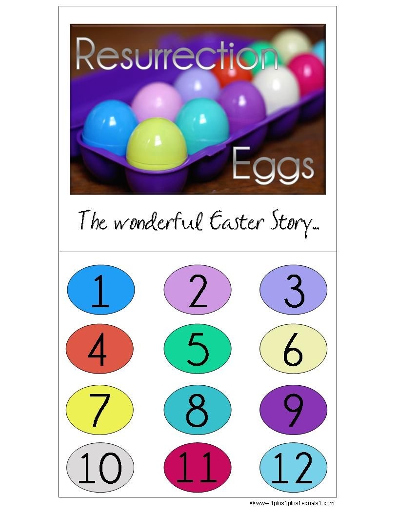 Resurrection Eggs (With Free Printable And Links To Other Resources - Free Printable Easter Sermons